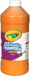 Crayola Peinture à tempera lavable orange 946 ml 071662023362