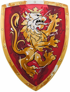 Liontouch Costume chevalier noble rouge bouclier nouveau format 11650 5707307116506