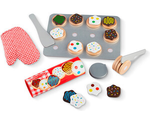 Melissa & Doug aliments en bois - ensemble de jeu de biscuit 000772040747
