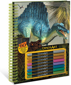 DinosArt Dinosart Livre de coloriage à pages noires 694704152051