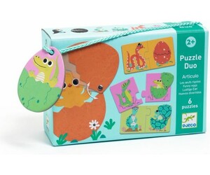 Djeco Casse-tête Puzzle Duo / Articulo Les oeufs rigolos 3070900081932