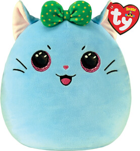 Ty kirra - chat bleu avec boucle squish 10" 008421392384
