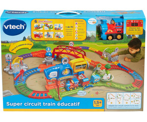 VTech VTech prescolaire Super circuit train éducatif + Adam train marchand (fr) 3417765835063