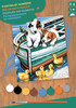 Sequin Peinture à numéro Peinture à numéro junior balade en canot, chiens 5013634013327
