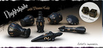 PolyHero Dice Dés d&d 7pc Polyhero Dice Rogue Sets Nightshade (d4, d6, d8, 2 x d10, d12, d20) 602573149010