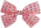 Creative Education Bijou Bedazzling Beauty Bow Hair Clips, 6 x pink 771877880469