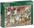 Falcon de luxe Casse-tête 1000 Floral Cats 8710126112465