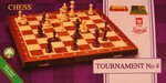 Węgiel (Wegiel) Jeu d'échecs en bois pliant, tournoi d'échecs #4 16x16" 5904263393051