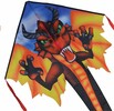 Premier Kites Cerf-volant monocorde Easy flyer Large / Dragon rouge 46'' x 90'' 630104440992