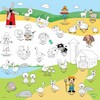 BiMoo Nappe ferme multilingue à colorier 628055074922