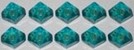 Chessex Dés 10d10 borealis turquoise (10 x d10) 601982024352