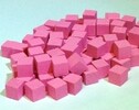 Mayday Games Pièces de jeu cube roses bois 10 mm 