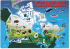 Melissa & Doug Casse-tête 31 carte du Canada en bois en anglais Melissa & Doug 129 000772901291