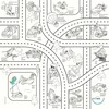 BiMoo Nappe transports multilingue à colorier 628055074212