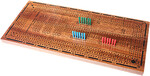 Noèse Collection Crib planche 3 pistes perpétuel en bois de sapelli 37cm, 12 pions de plastique 067233800357