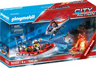 Playmobil Playmobil 70335 Brigade de pompiers avec bateau et helicoptere (janvier 2021) 4008789703354