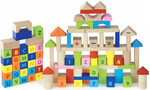 Viga bloc de bois alphabet et chiffres 100 Morceaux 6934510502881