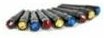 Wood Expressions Crib pions métal noir cristal Swarovski 3 x 3 couleurs (rouge, bleu, jaune) avec mini pochette suedine noire 658956265037