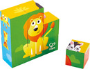 Hape Casse-tête 9 cube bois - Jungle animal block puzzle 6943478018792