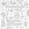 BiMoo Nappe anniversaire multilingue à colorier 628055074175