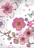 Kiub Carte fête Sparkle Fleurs sans texte 3700572717302