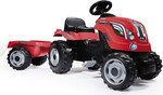 Smoby Tracteur Ferme XL et remorque rouge 3032167101082