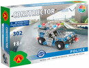 Constructor Constructor Voiture de police, 302 pièces en métal 5906018016574