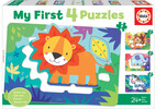 Educa Borras Casse-tête 4 bébé - Animaux de la jungle 8412668188976